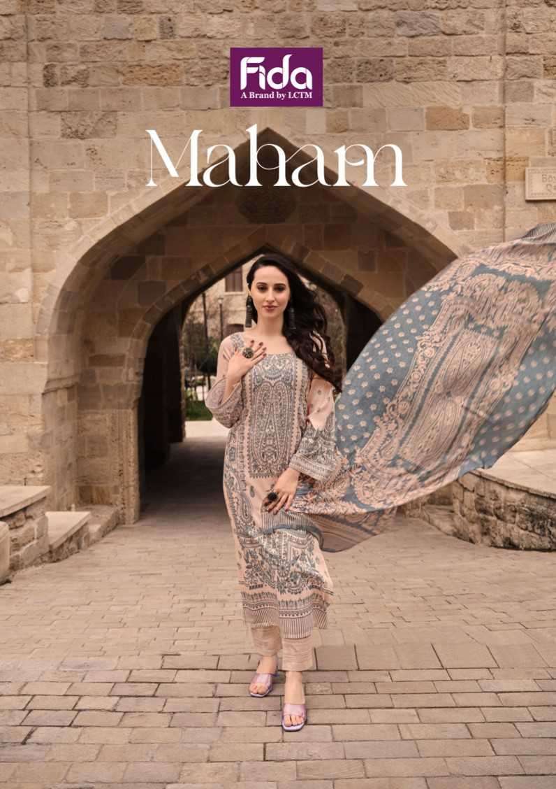 FIDA MAHAM COTTON SATIN DIGITAL PRINTED SALWAR SUIT DEALER IN SURAT