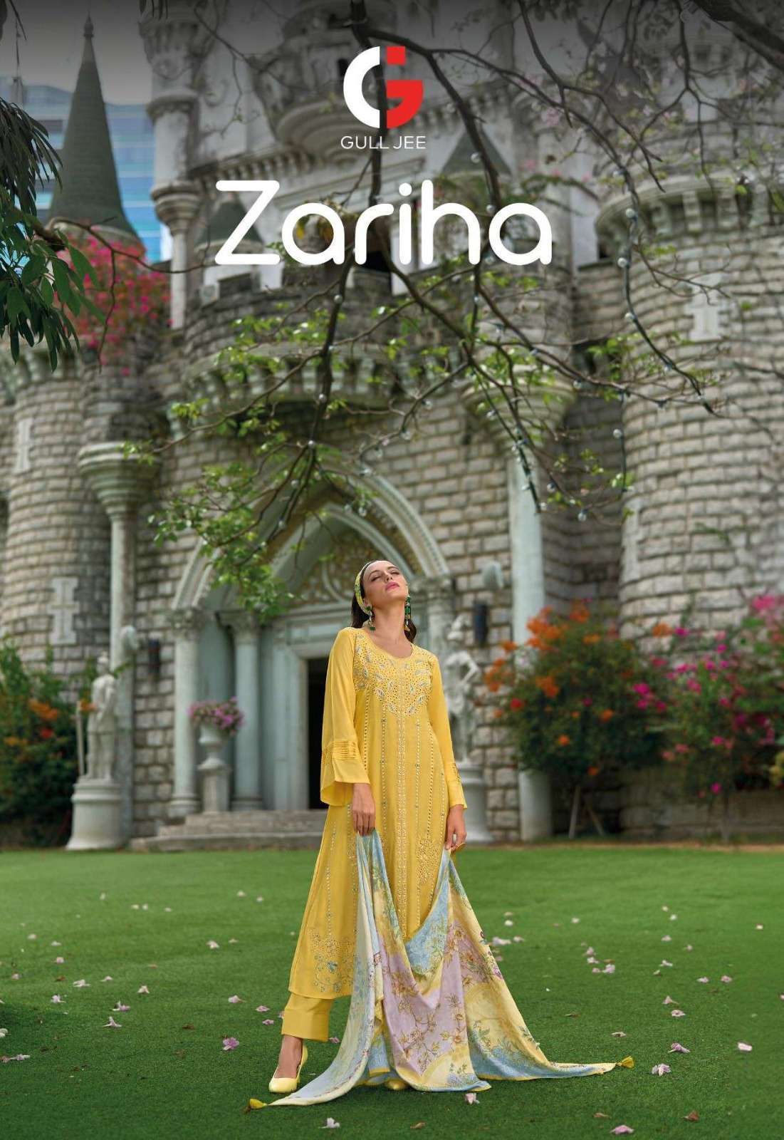 GULL JEE ZARIHA DESIGNER WORK MUSLIN SALWAR KAMEEZ WHOLESALE RATE 