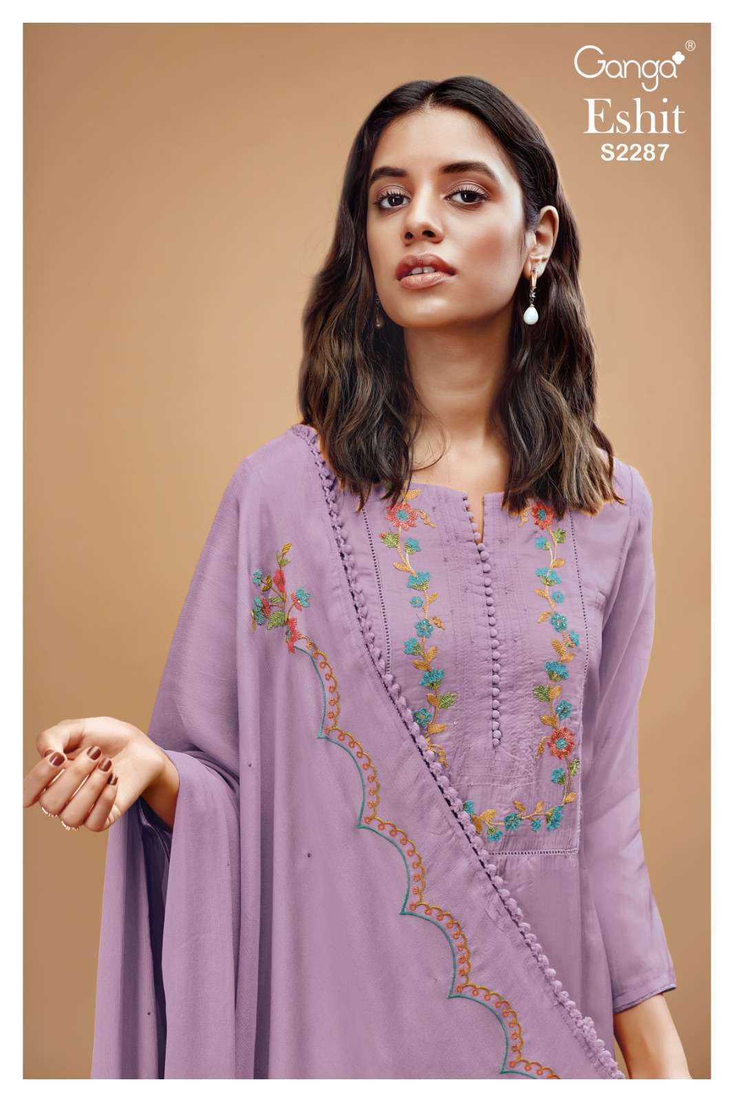 GANGA ESHIT 2287 PREMIUM BEMBERG SILK SALWAR KAMEEZ SUPPLIER 