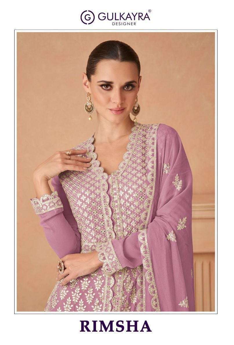 GULKAYRA DESIGNER RIMSHA GEORGETTE DESIGNER GOWN AVAILABLE AT WHOLESALE RATE 
