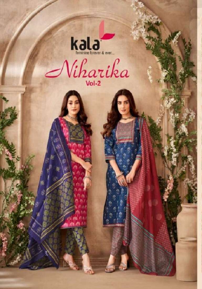 KALA NIHARIKA VOL 2 PURE COTTON PRINTED SALWAR KAMEEZ DEALER IN SURAT