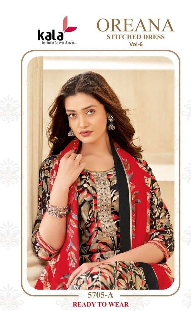 KALA OREANA VOL6 PURE COTTON PRINTED REAYDMADE SALWAR KAMEEZ WHOLESALE SUPPLIER 