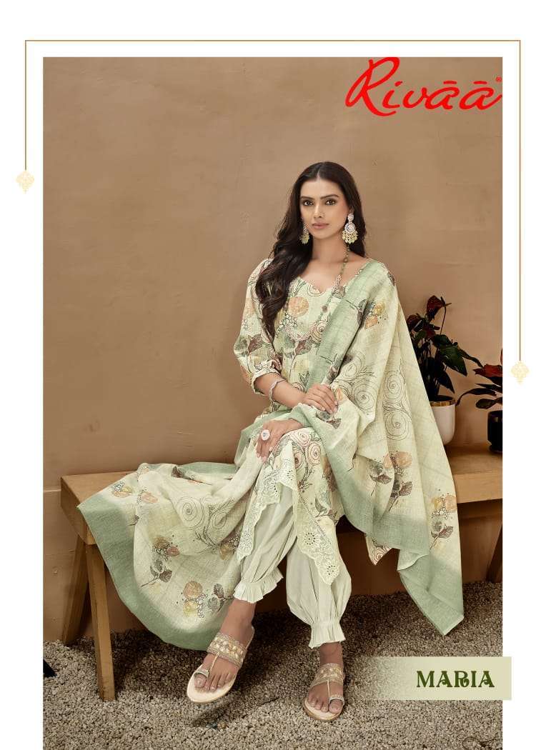 RIVAA MARIA LINEN COTTON FANCY DIGITAL PRINTED SALWAR KAMEEZ WHOLESALER