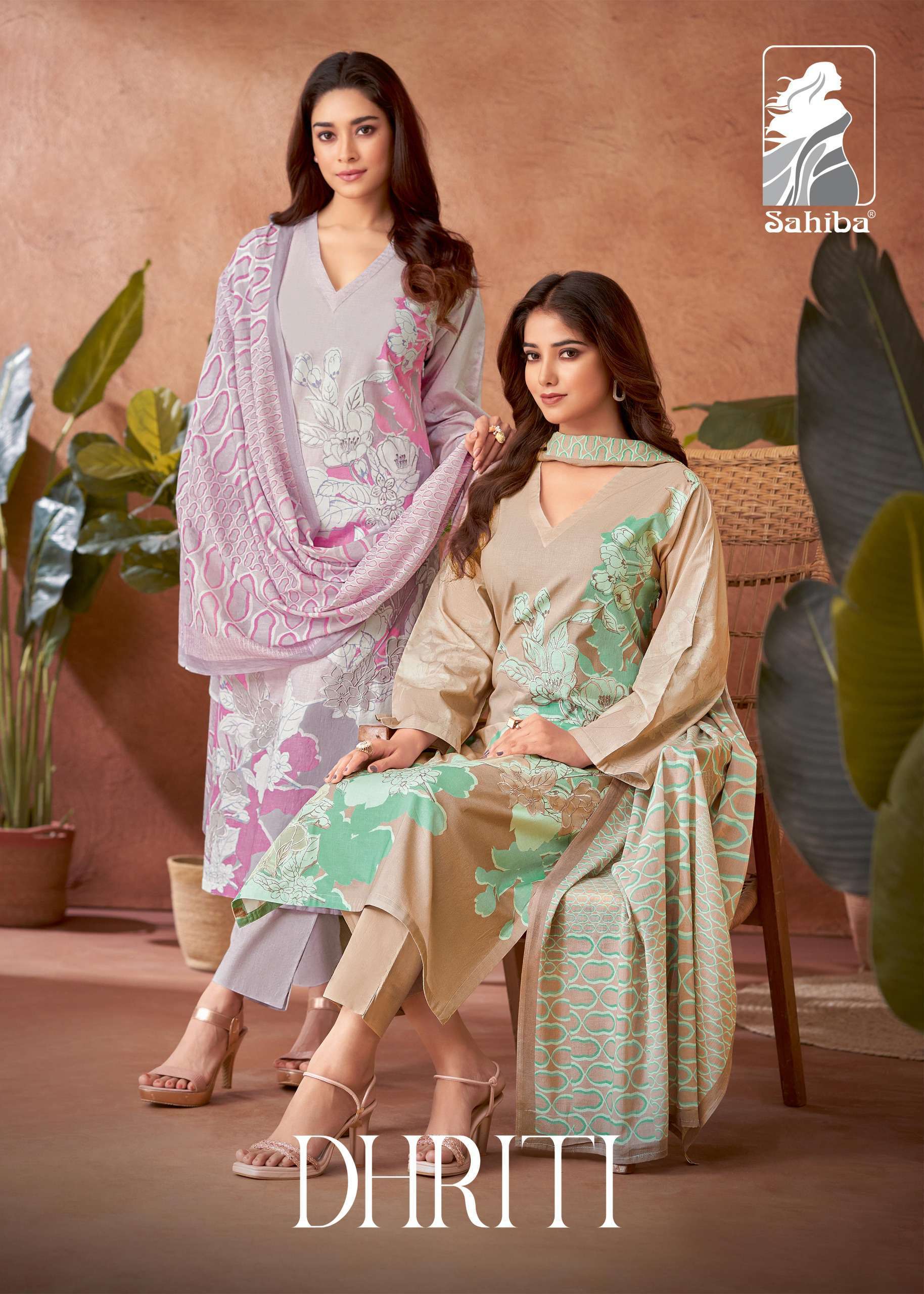 SAHIBA DHRITI PURE LAWN COTTON FANCY SUIT CATALOGUE SUPPLIER 