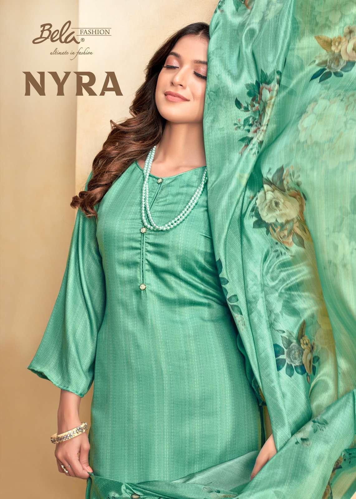 BELA FASHION NYRA FANCY PREMIUM SILK DIGITAL PRINTED LADIES SUIT WHOLESALER IN INDIA