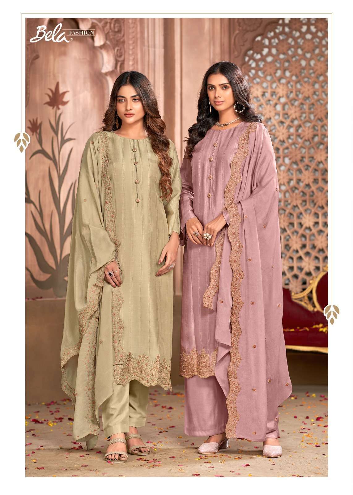 BELA RIYAAZ DESIGNER FANCY SILK PARTY WEAR LADIES SUIT WHOLESALER IN SURAT 