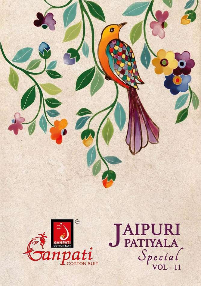 GANPATI COTTON JAIPURI PATIYALA SPECIAL VOL 11 PRINTED SUIT WHOLESALER 