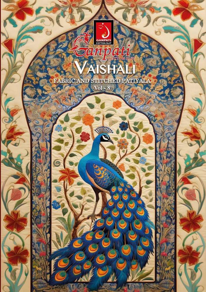 GANPATI COTTON VAISHALI VOL 8 COTTON PRINTED READMADE DRESS SUPPLIER 