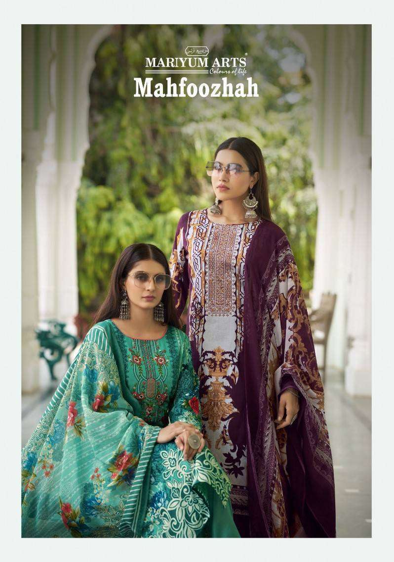 MARIYUM ARTS MAHFOOZHAH CAMRIC COTTON DIGITAL PRINTED EMBRODERY WORK SALWAR KAMEEZ WHOLESALER 