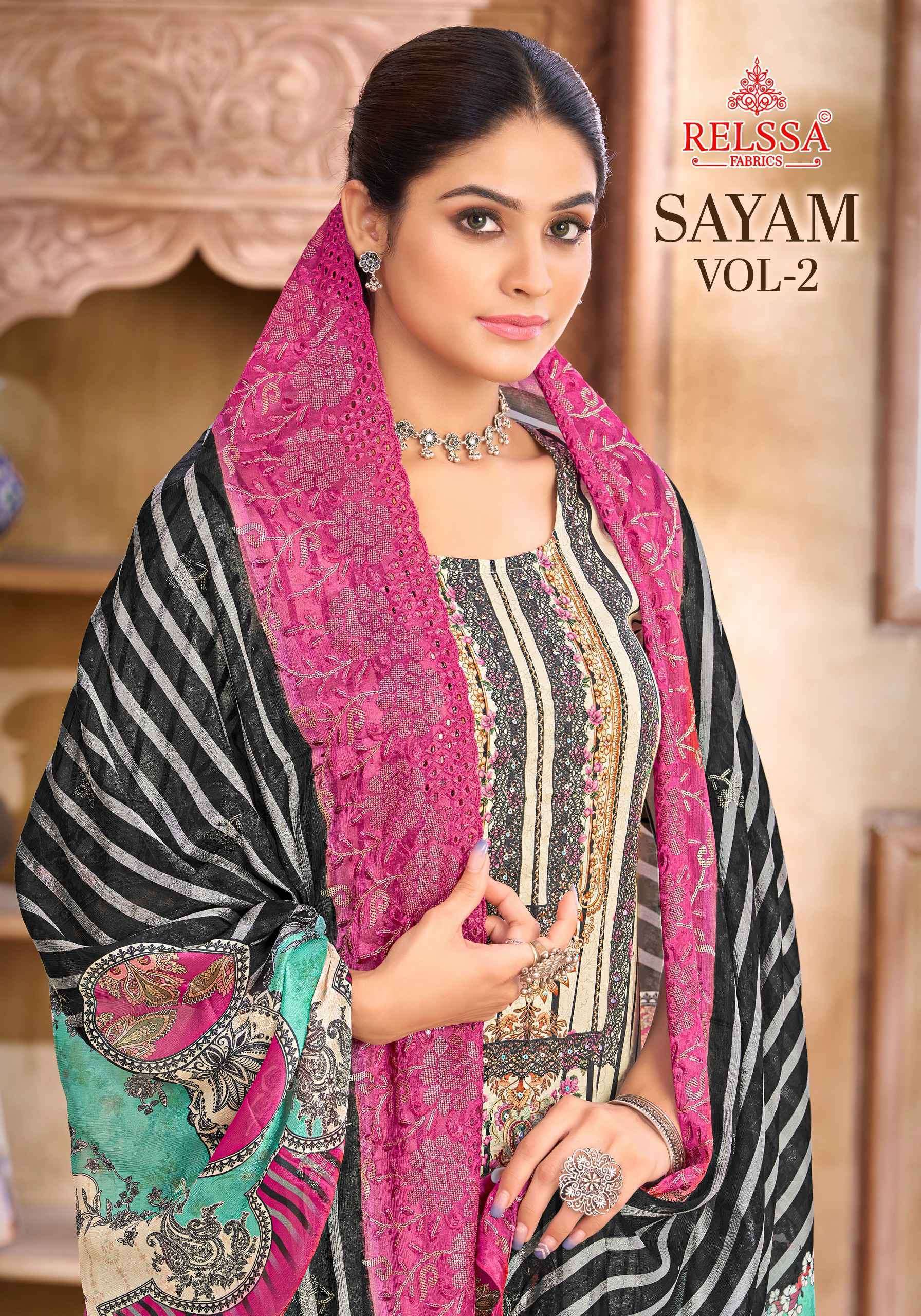 RELSS SAYAM VOL 2 MUSLIN DIGITAL PRINTED SALWAR KAMEEZ DEALER IN SURAT 