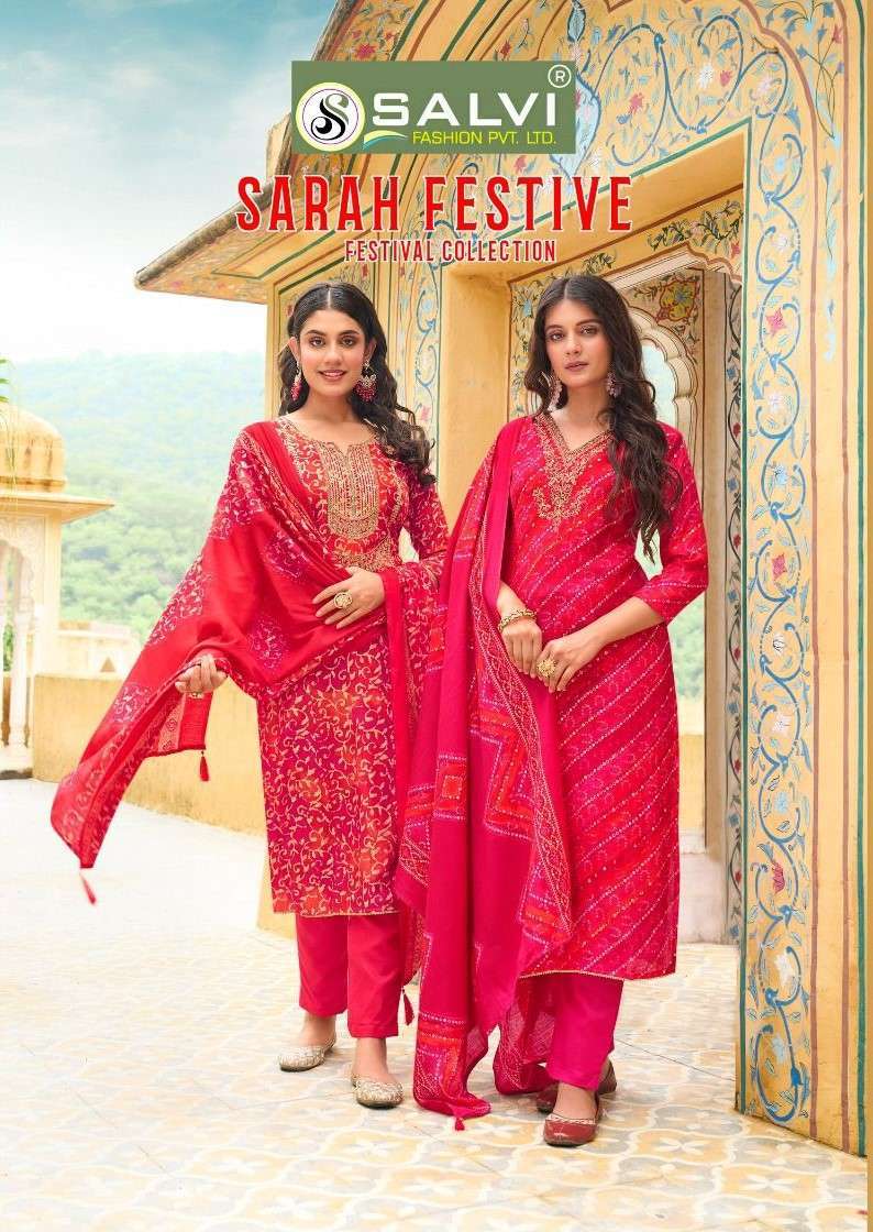 SALVI FASHION SARAH FESTIVEL COLLECTION SILK SALWAR KAMEEZ CATALOGUE SUPPLIER 