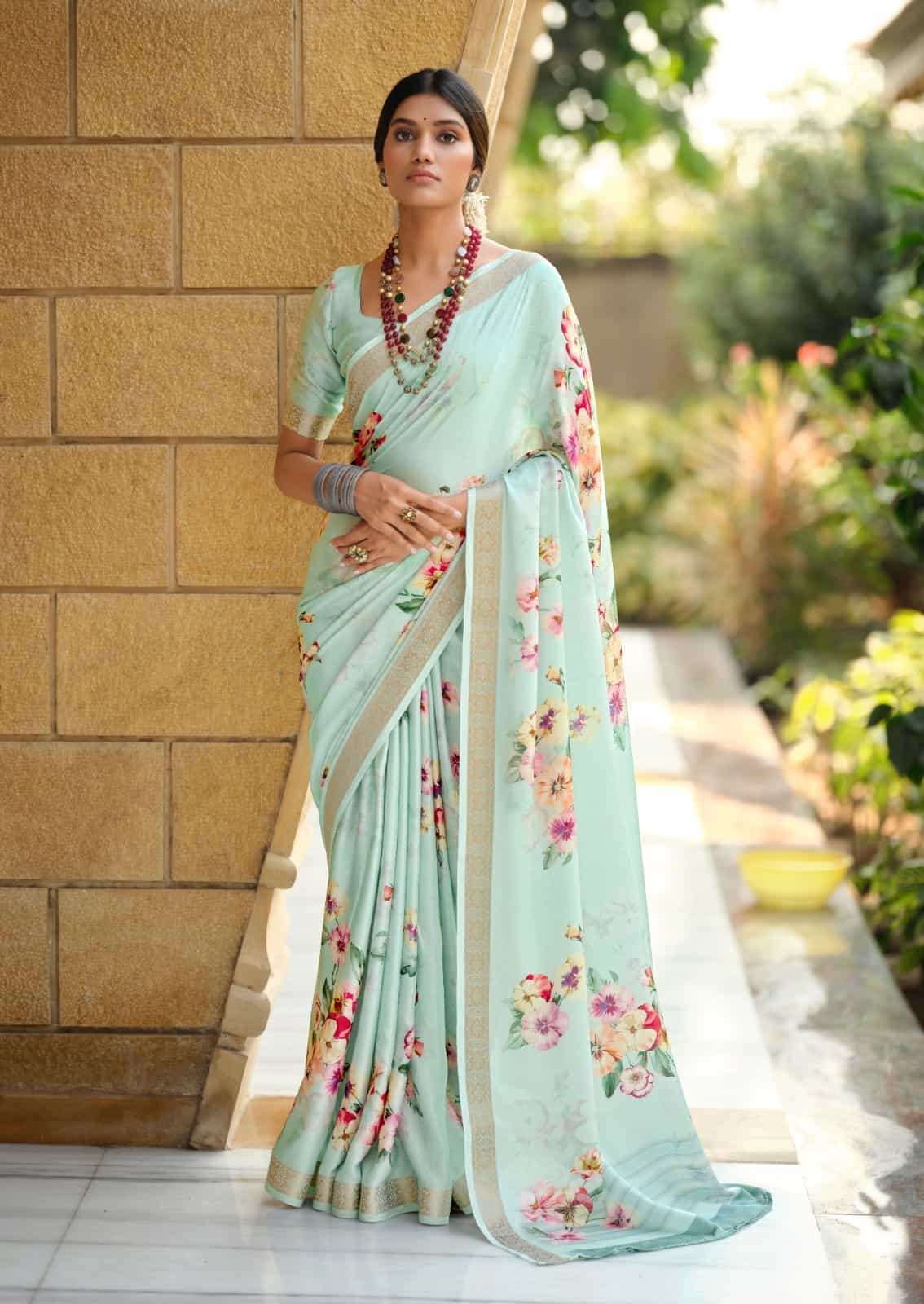 SR SAHAR PURE VISCOSE DIGITAL PRINTED SAREE CATALOGUE SUPPLIER 