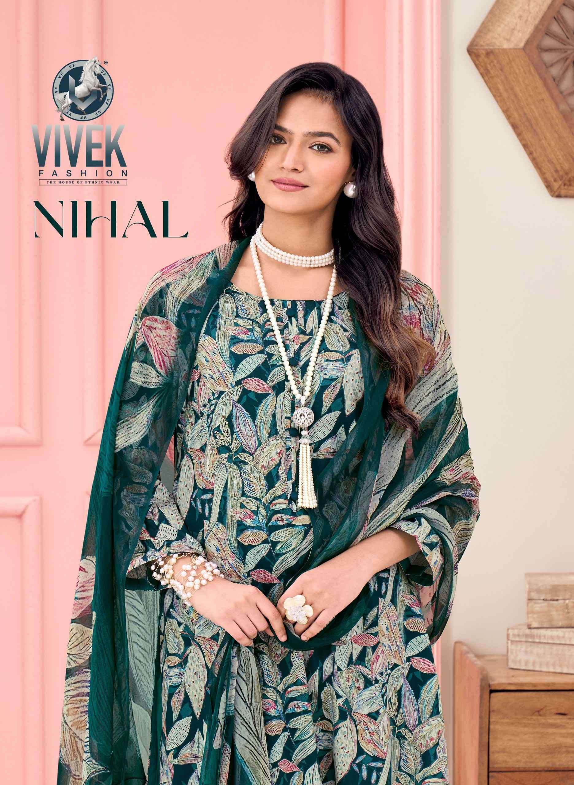 VIVEK FASHION NIHAL SATIN DIGITAL PRINT WITH EMBRODERY WORK SALWAR KAMEEZ SUPPLIER 