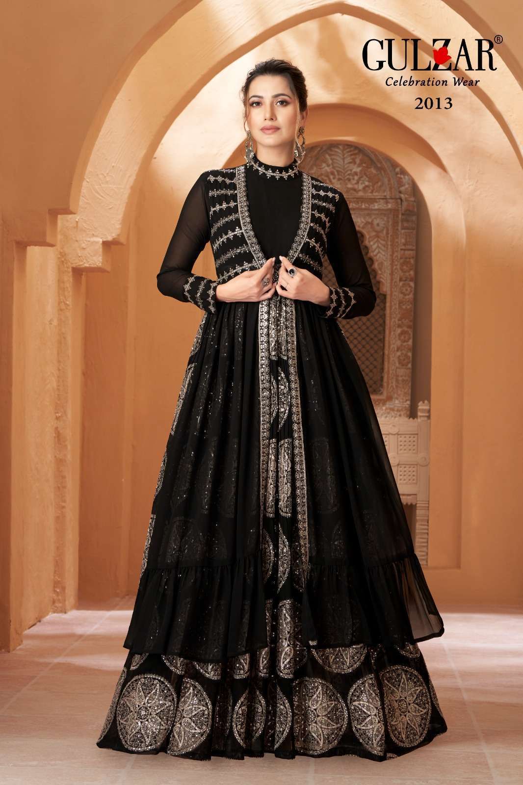 GULZAR ROMAA 2011 TO 2013 PARTY WEAR INDO WESTERN DRESS WHOLESALER IN SURAT 