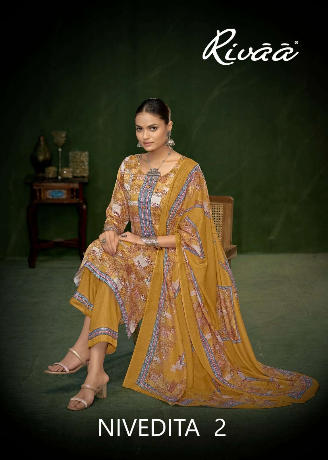 RIVAA NIVEDITA VOL 2 JAM SATIN DIGITAL PRINTED LADIES SUIT WHOLESALER IN INDIA