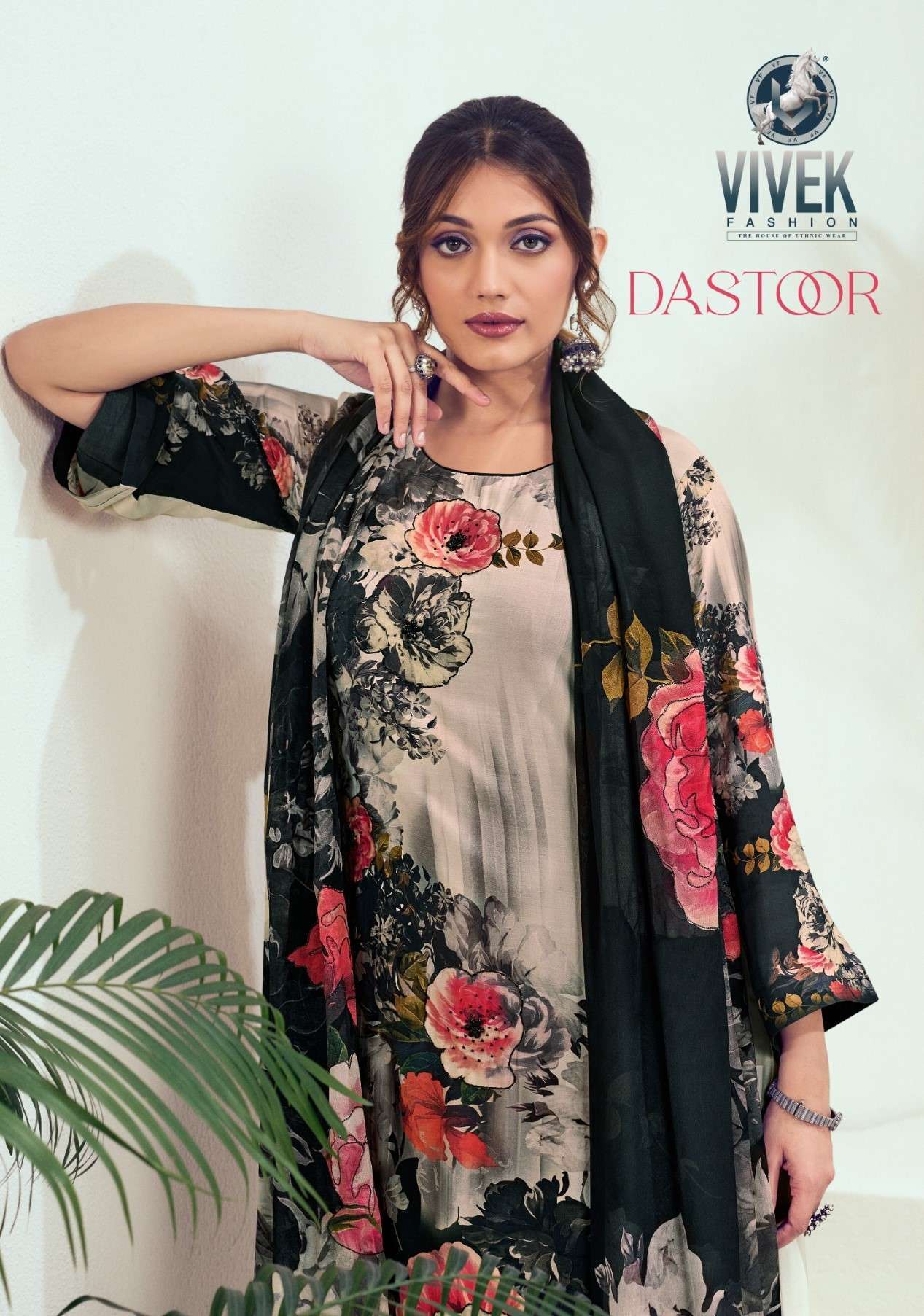 VIVEK FASHION DASTOOR PURE BEMBERG MUSLIN DIGITAL PRINT WITH HANDWORK SALWAR KAMEEZ DEALER 