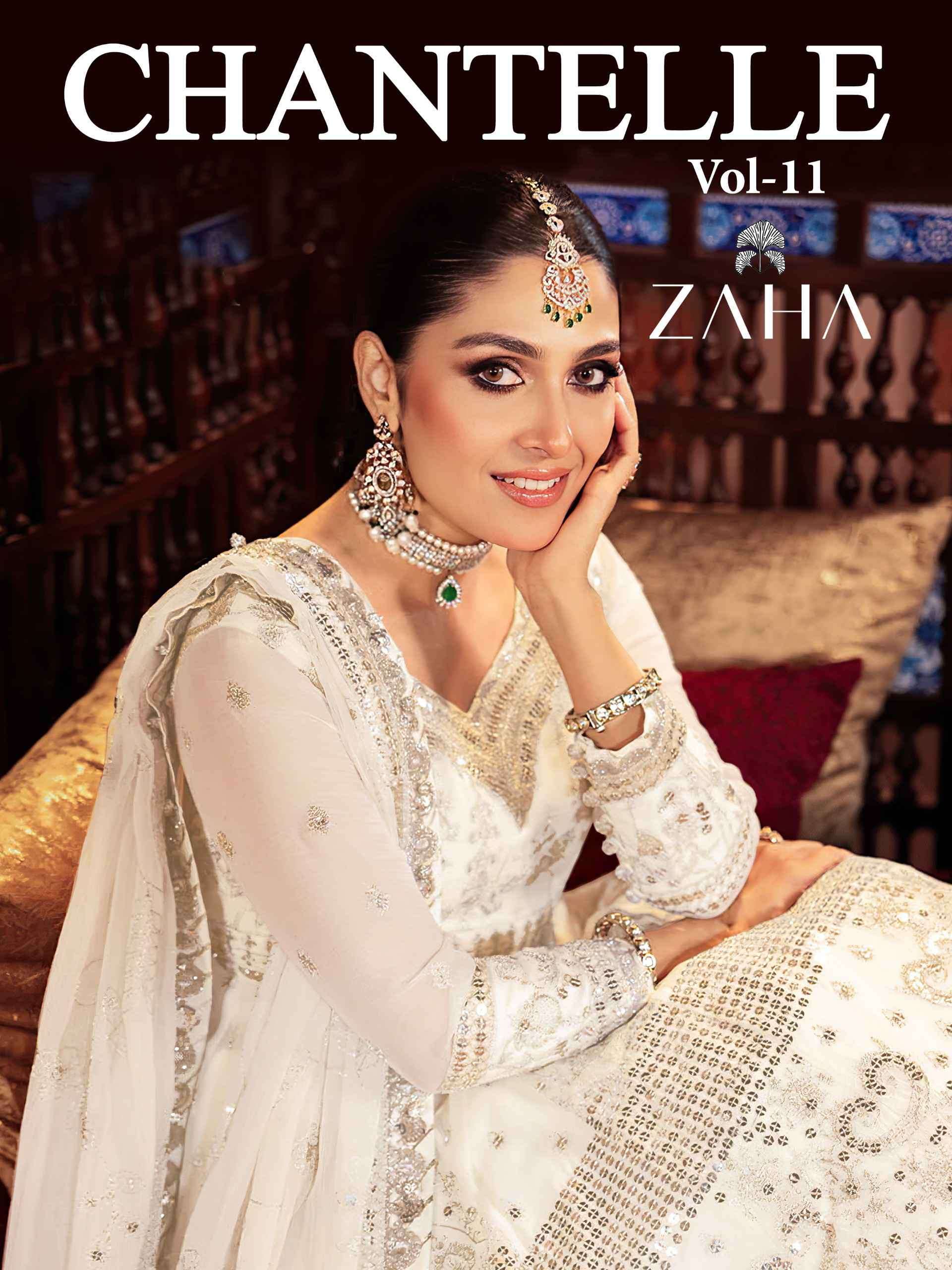 ZAHA CHANTELLE VOL 11 PARTY WEAR PAKISTANI DRESS CATALOGUE SUPPLIER 