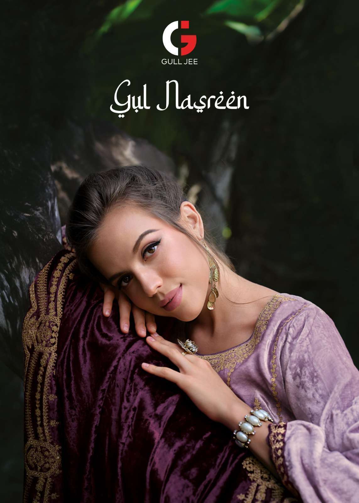 GULL JEE NASREEN VISCOSE VELVET FANCY EMBRODERY WORK PARTY WERA VELVET SUIT DEALER 