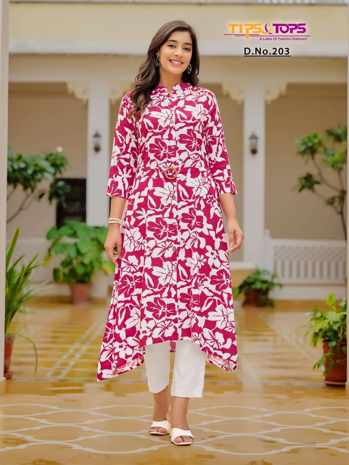 TIPS AND TOPS GRASSY VOL 2  RAYON PRINTED DESIGNER KURTI WHOLESALER IN INDIA