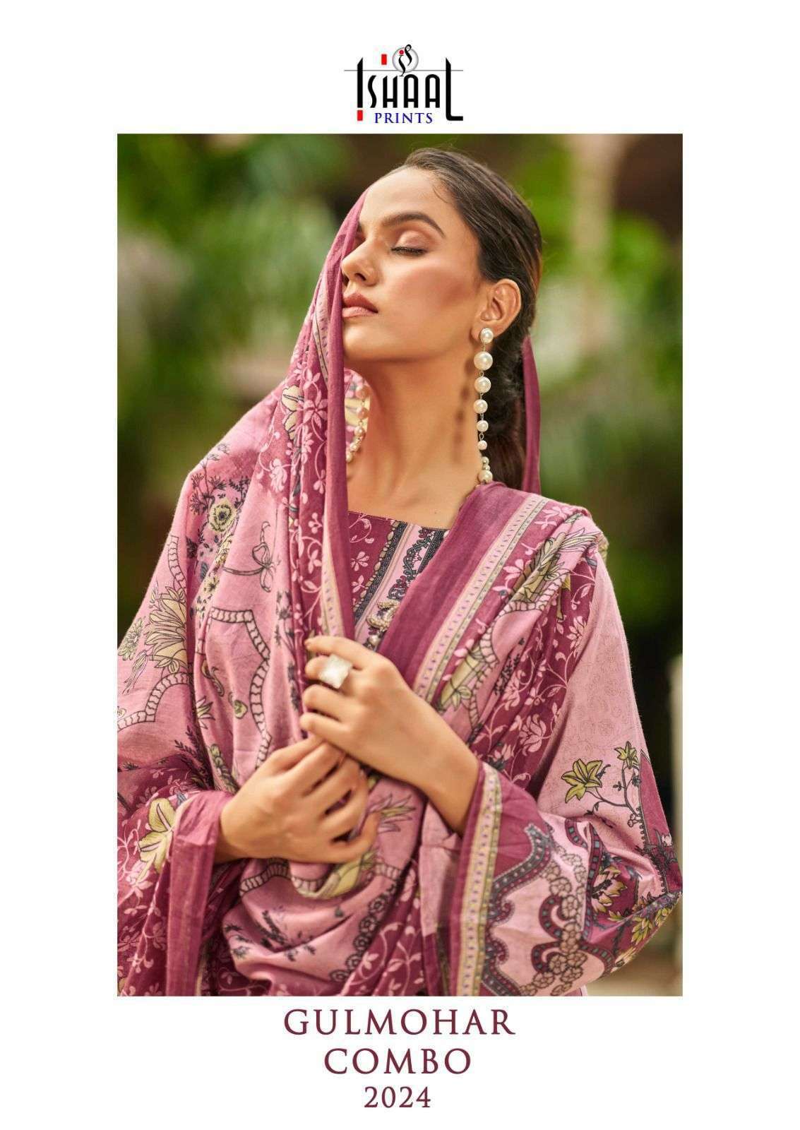 ISHAAL PRINT GULMOHAR COMBO 2024 LAWN COTTON EMBRODERY WORK SALWAR KAMEEZ WHOLESALER 
