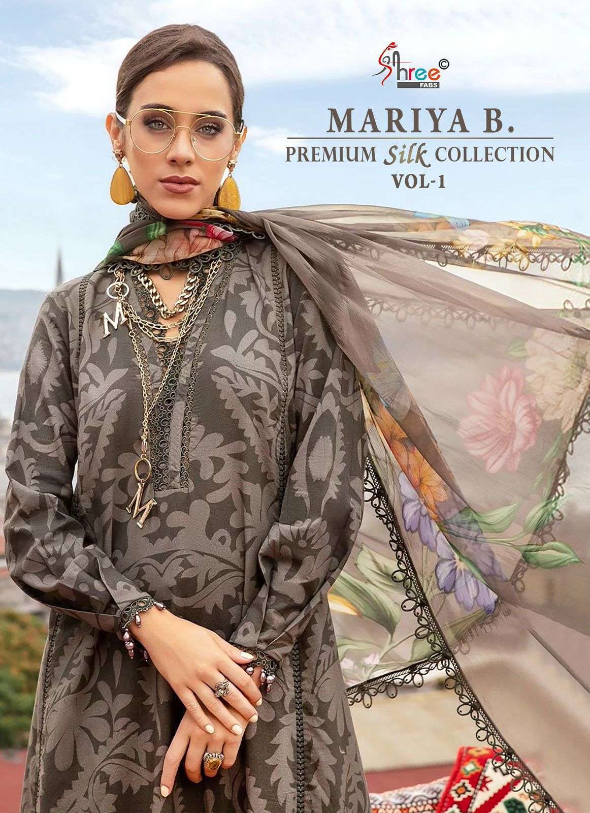 SHREE FAB MARIYA B PREMIUM SILK COLLECTION VOL 1 DIGITAL PRINTED JAPAN SATIN PAKISTANI SUIT DEALER 