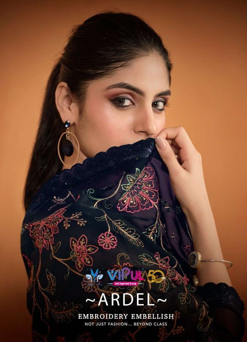 VIPUL FASHION ARDEL FANCY GEORGETTE HEAVY EMBRODERY WORK PARTY WEAR SALWAR KAMEEZ WHOLESALER 