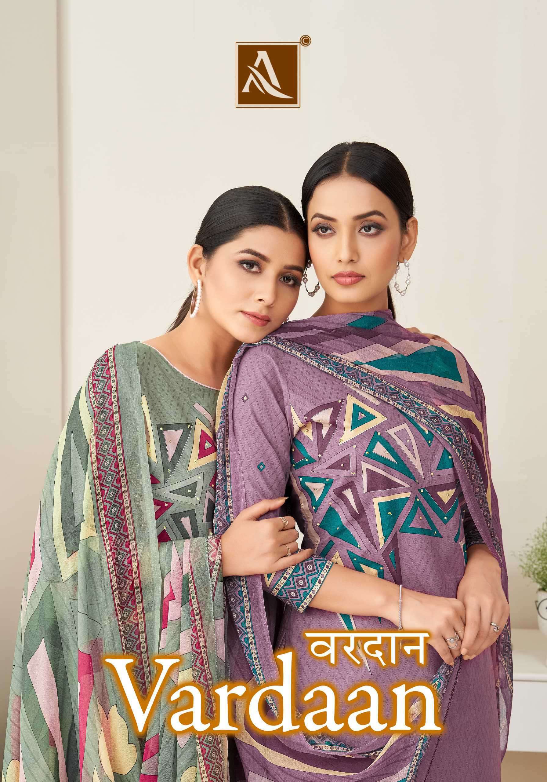 ALOK SUIT VARDAAN CAMRIC COTTON DIGITAL PRINTED WITH HANDWORKD SALWAR KAMEEZ SUPPLIER 