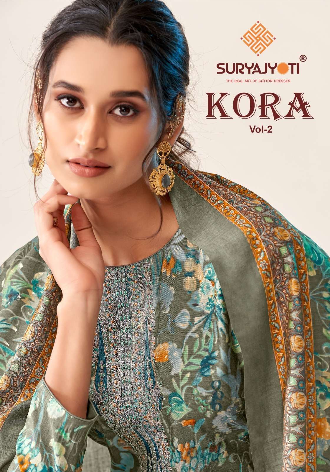SURYAJYOTI KORA VOL 2 MODAL SATIN DISCHARGE PRINTED SALWAR KAMEEZ DEALER IN INDIA