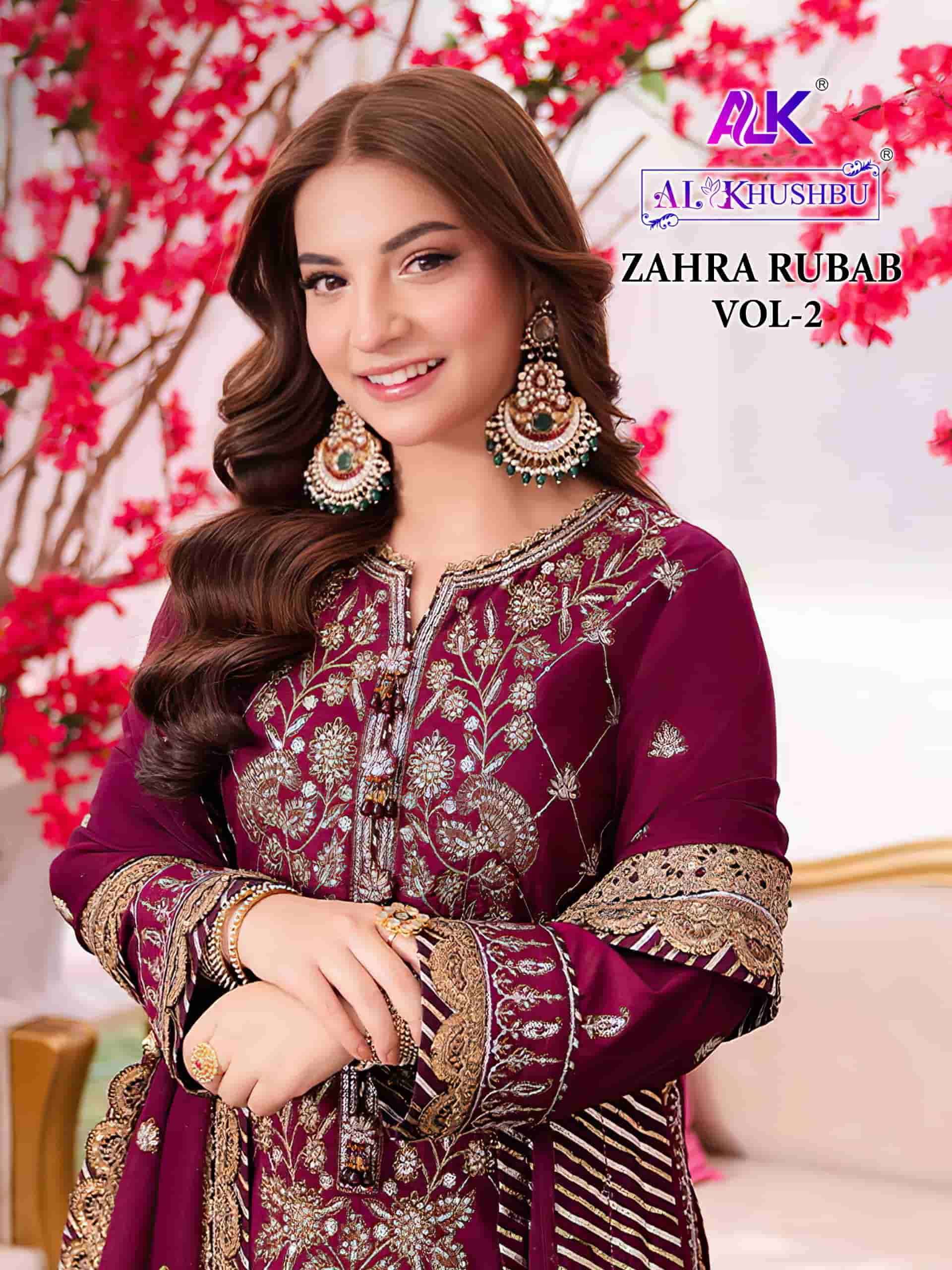 AL KHUSHBU ZAHRA RUBAB VOL 2  PARTY WEAR GEORGETTE PAKISTANI SUIT SUPPLIER
