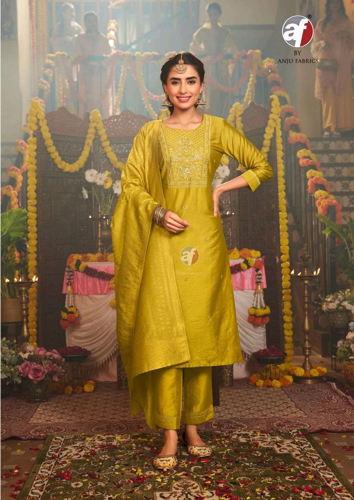 ANJU FABRICS MAYURI VOL 5 DESIGNER KURTI EXPORTER IN INDIA