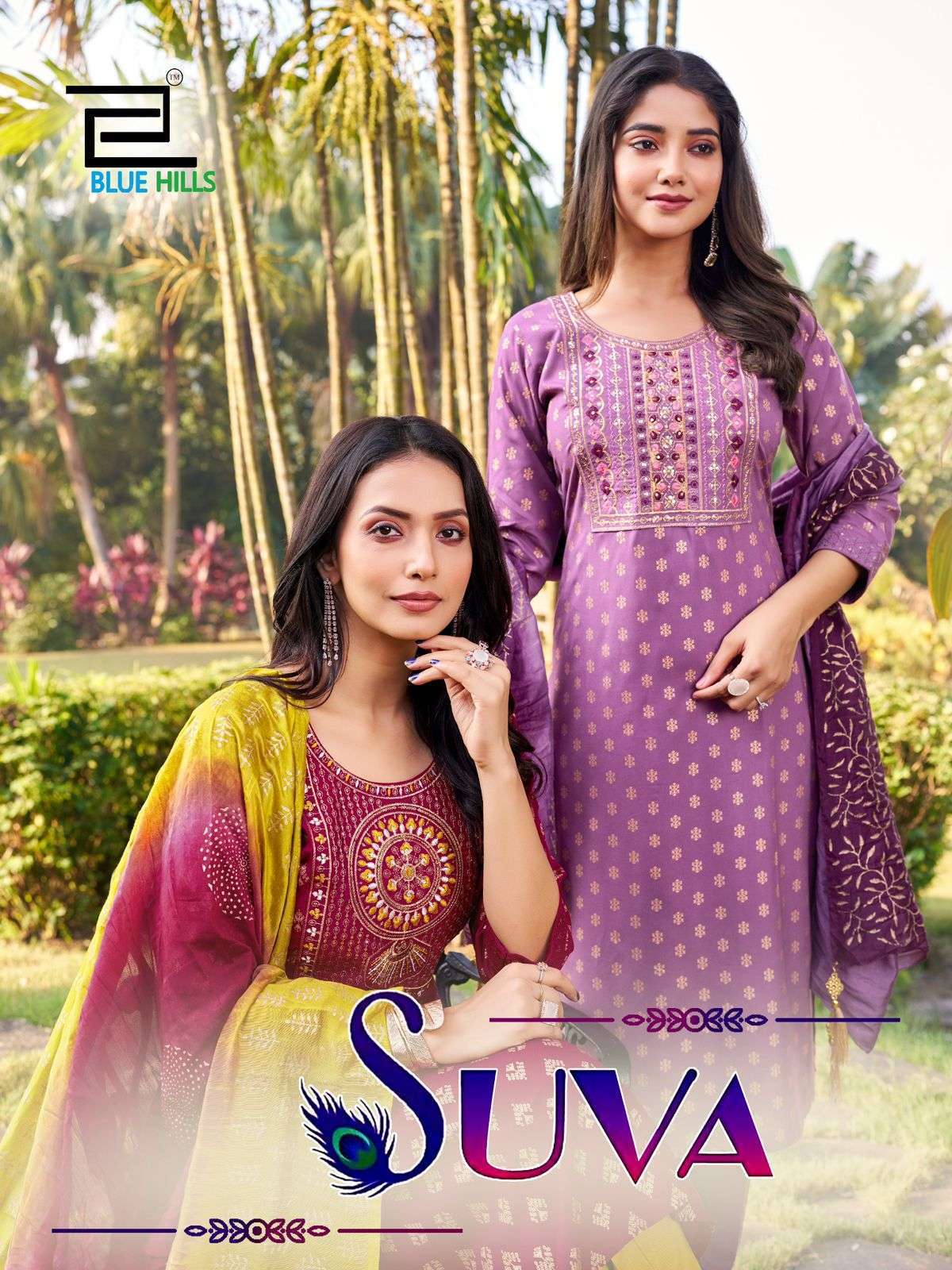 BLUE HILLS SUVA RAYON PRINTED READYMADE SALWAR KAMEEZ WHOLESALE RATE