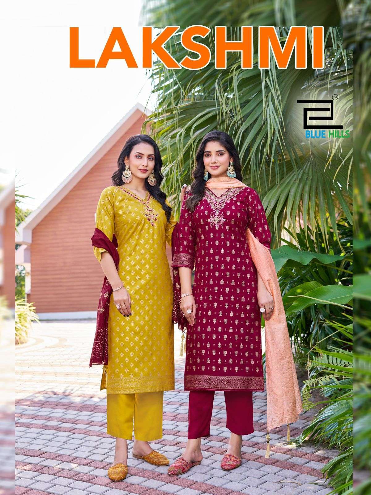 BLUE HILLS LAKSHMI FESTIVEL WEAR READYMADE THREE PCS SET WHOLESALE RATE