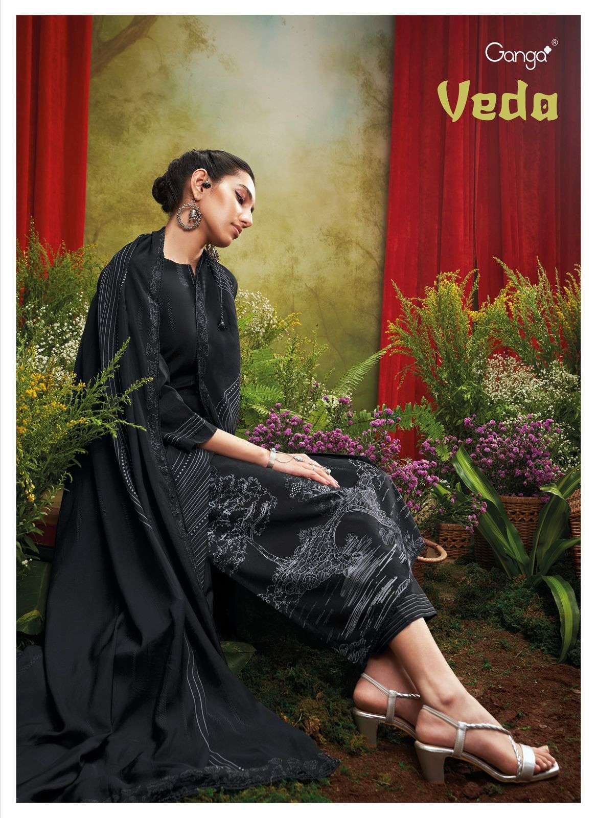 GANGA FASHION VEDA FANCY PRINTED SALWAR KAMEEZ CATALOG EXPORTER 