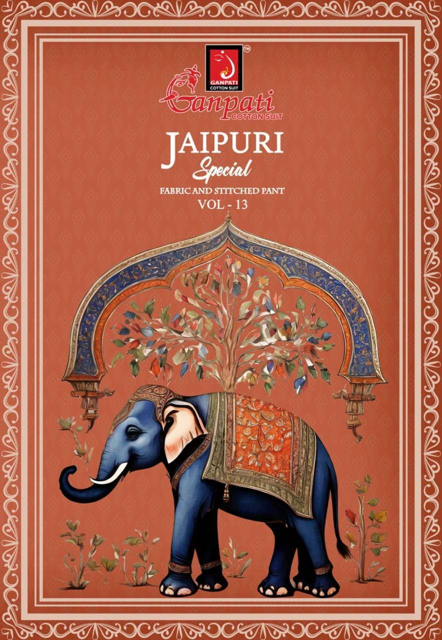 GANPATI COTTON JAIPURI SPECIAL VOL 13 PRINTED SUIT WHOLESALER 