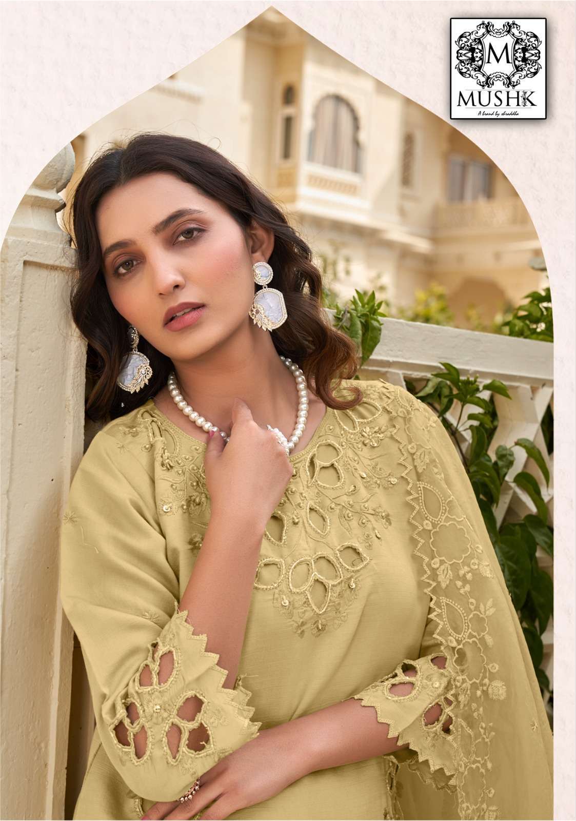 MUSHQ MR 1002 COLOURS ROMAN SILK PARTY WEAR READYMADE PAKISTANI SUIT WHOLESALER