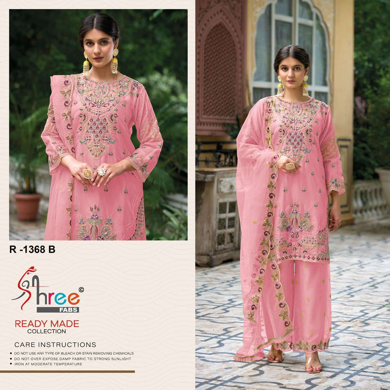 SHREE  FAB R 1368 COLOURS PAKISTANI READYMADE WEDDING SUIT SUPPLIER  BEST RATE