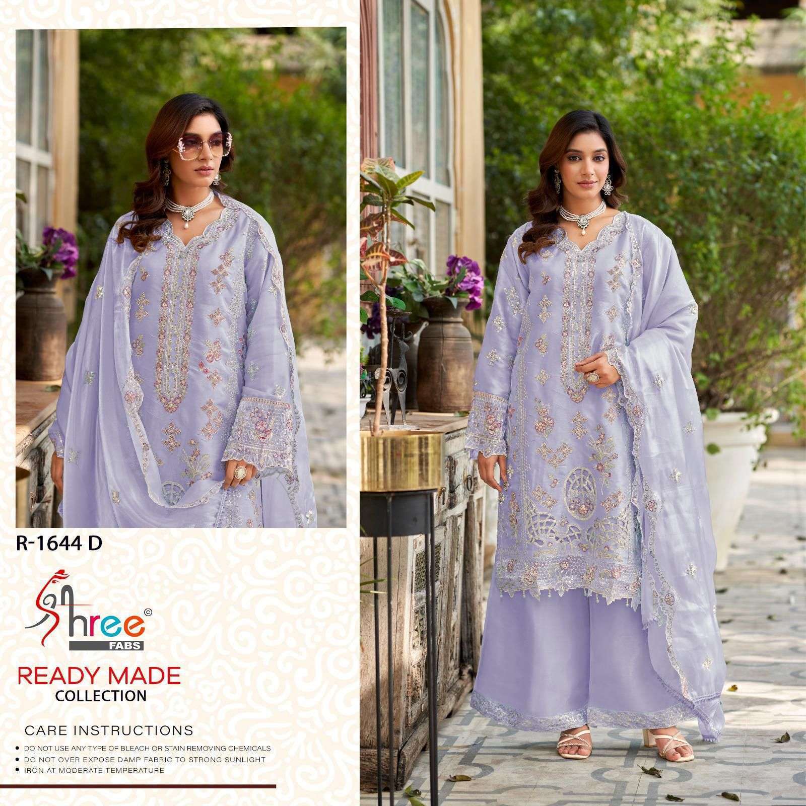SHREE FAB R 1644 COLOURS READYMADE DESIGNER PAKISTANI 3 PIECE SET WHOLESALER