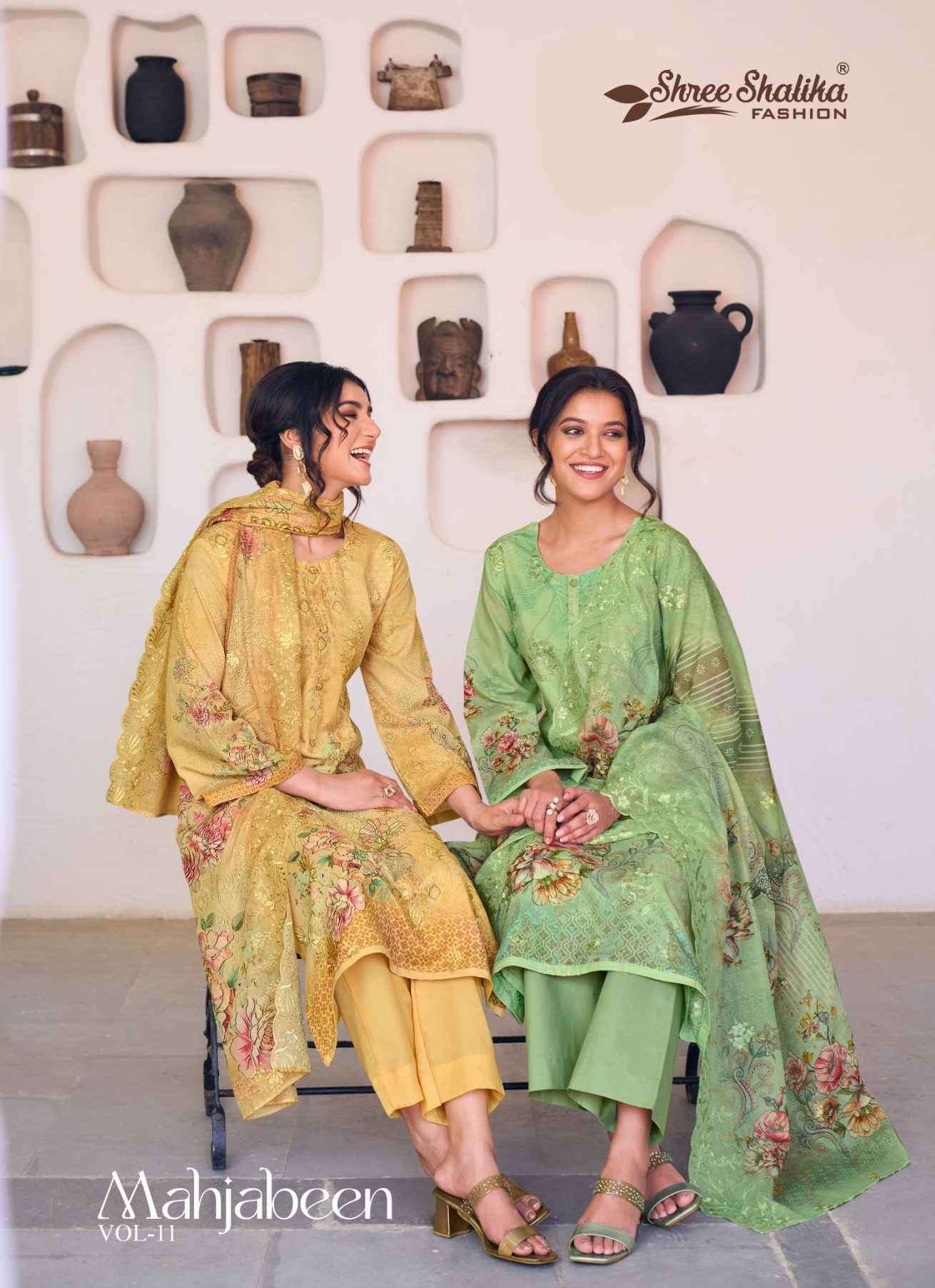 SHREE SHALIKA MAHJABEEN VOL 11 LAWN COTTON PAKISTANI STYLE LADIES SUIT WHOLESALER