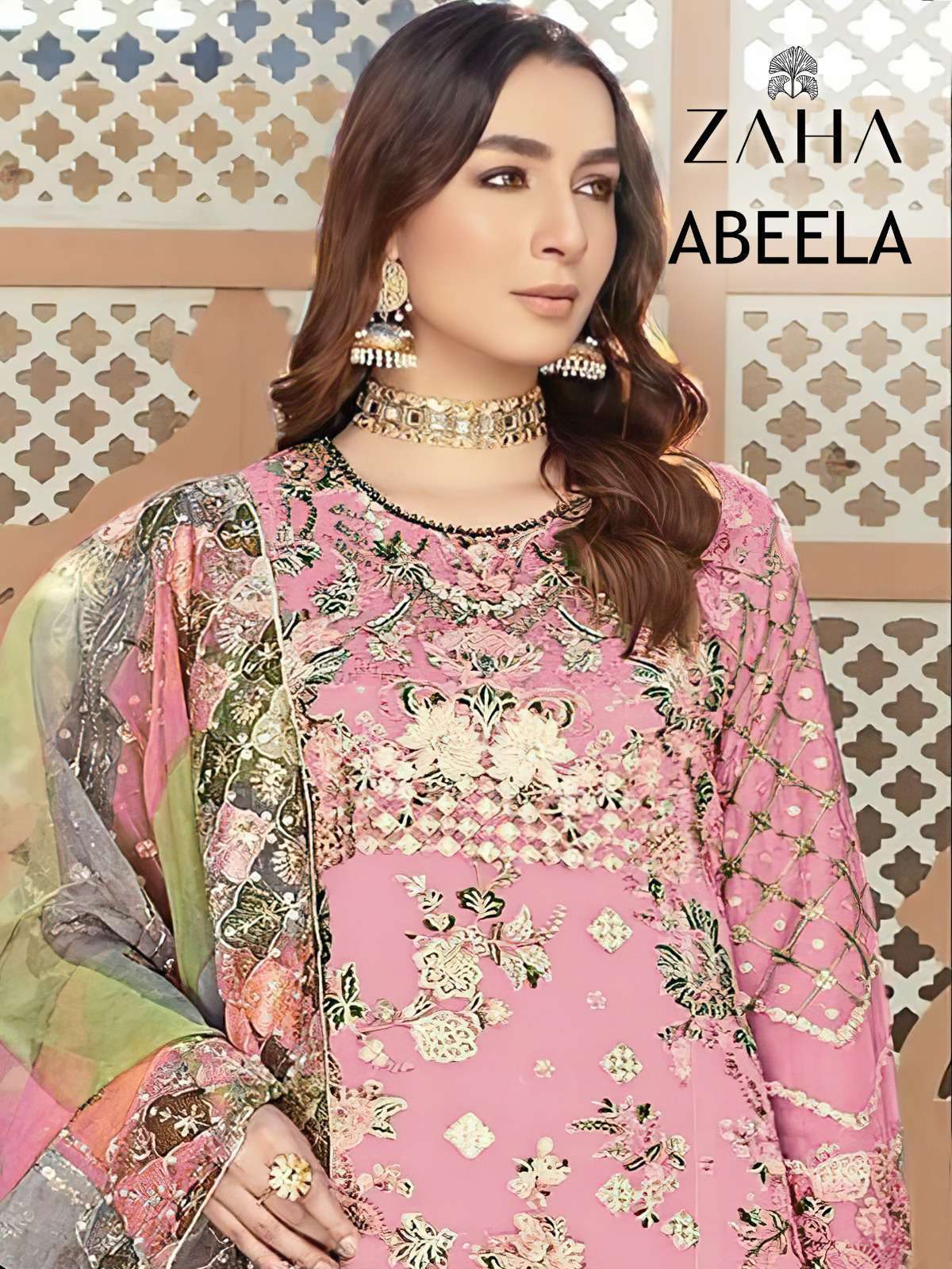 ZAHA ABEELA 10326 COLOURS  DESIGNER PAKISTANI SUIT CATALOG WHOLESALER 