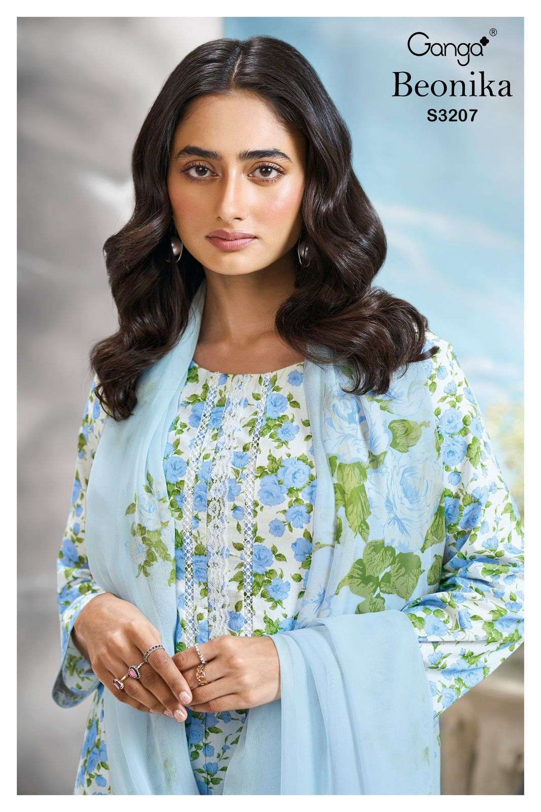 GANGA FASHION BEONIKA 3207 PREMIUM COTTON DESIGNER LADIES SUIT WHOLESALER 
