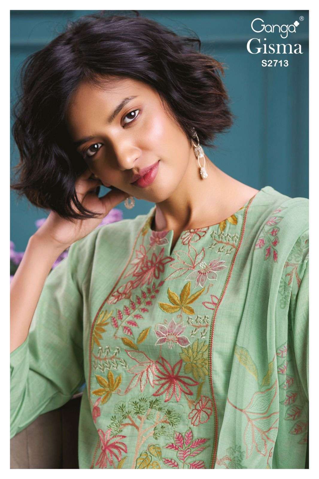 GANGA FASHION GISMA 2713 HANDLOOM COTTON SUMMER SALWAR SUIT WHOLESALER 