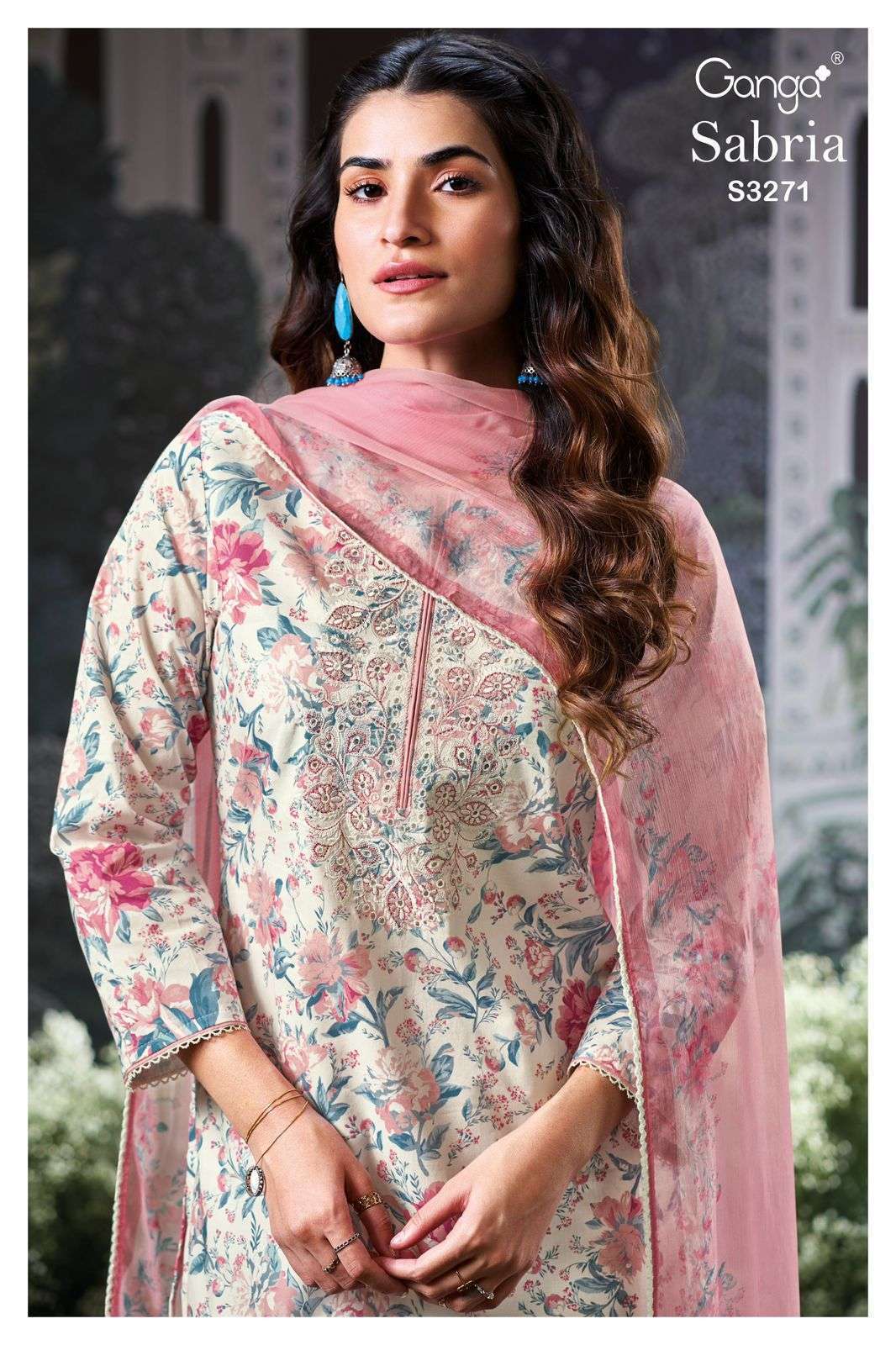 GANGA FASHION SABRIA 3271 PREMIUM COTTON PRINTED SALWAR KAMEEZ DEALER 