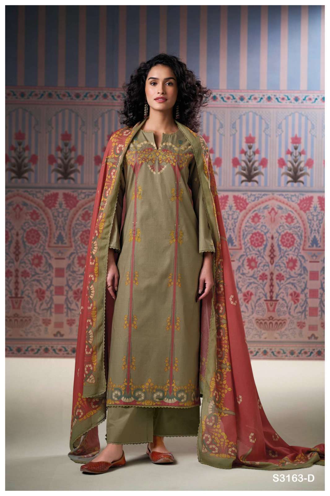 GANGA FASHION VICTOIRE 3163 PREMIUM COTTON PRINTED SALWAR KAMEEZ CATALOG EXPORTER