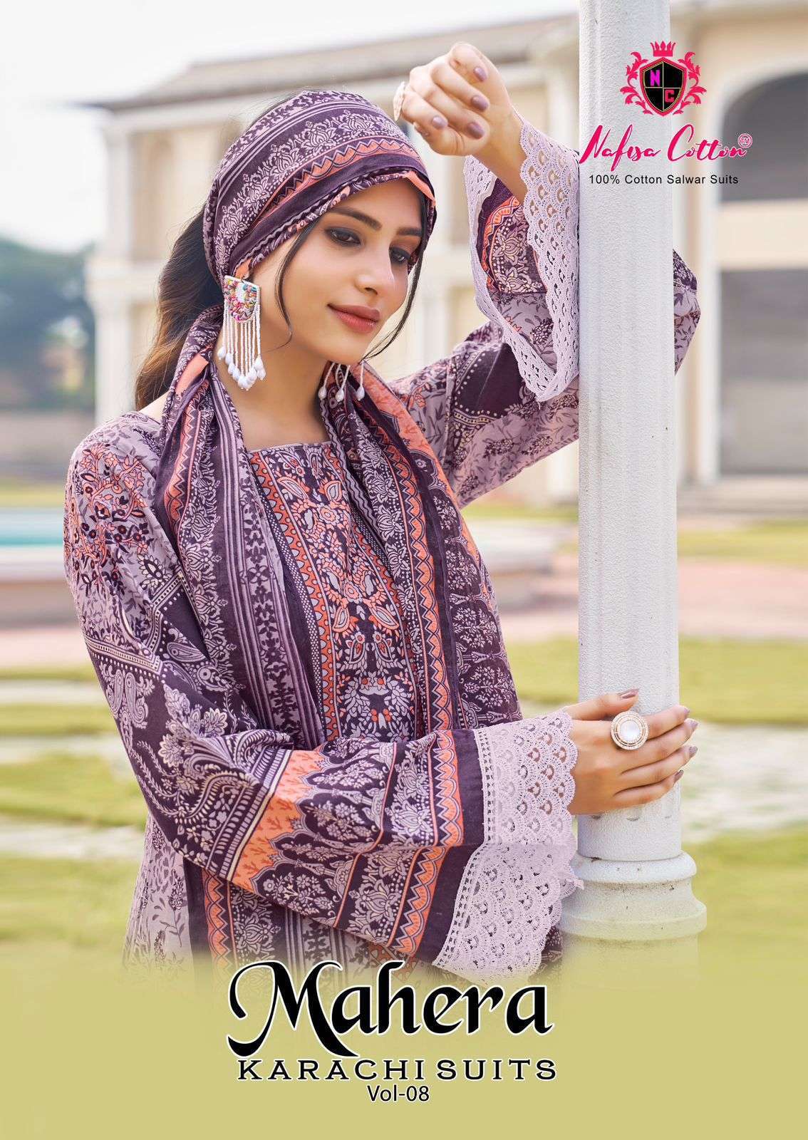 NAFISA COTTON MAHERA VOL 8 SOFT COTTON PAKISTANI PRINTED LADIES SUIT 