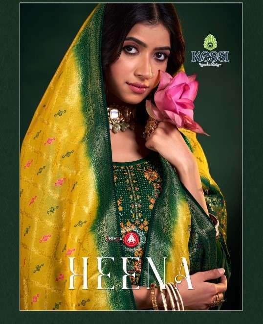 TRIPLE AAA HEENA JAM COTTON FESTIVEL WEAR UNSTITCHED SALWAR SUIT CATALOG DEALER