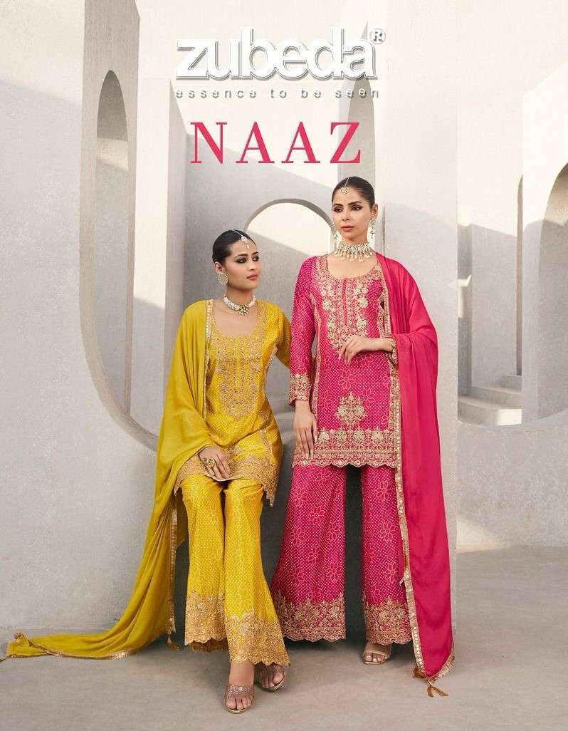 ZUBEDA DESIGNER NAAZ PARTY WEAR STYLISH READYMADE SUIT WHOLESALER 