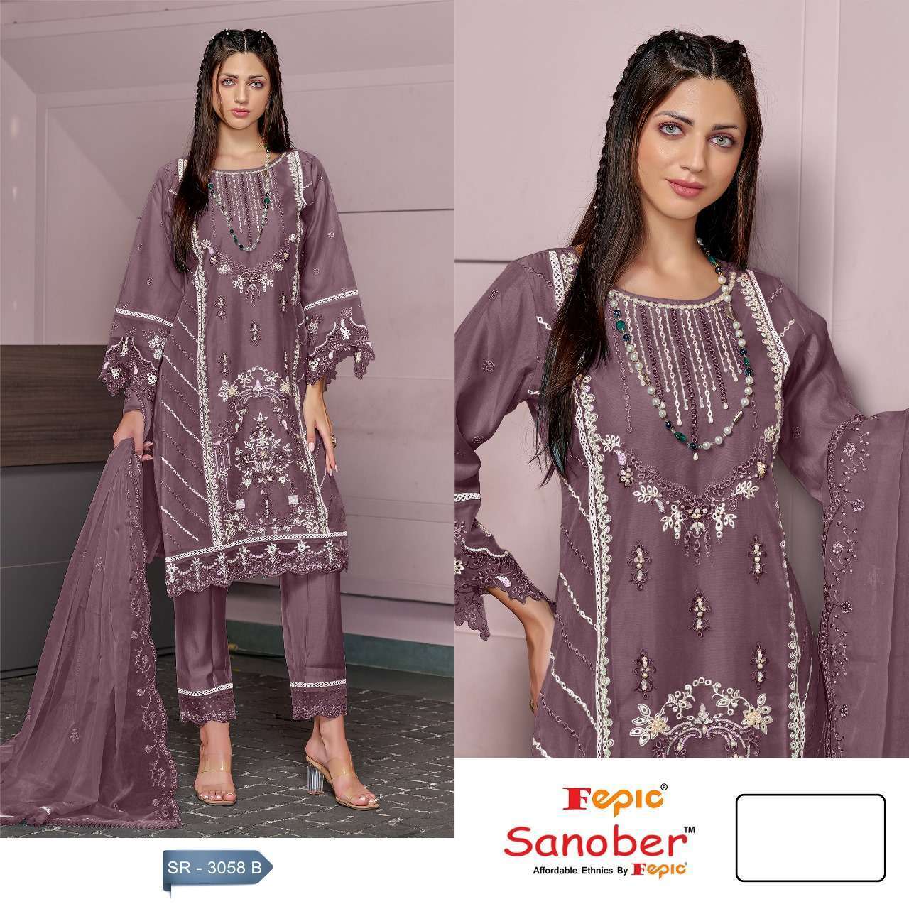 FEPIC SR 3058 COLOURS DESIGNER READYMADE PAKISTANI SUIT CATALOG SUPPLIER