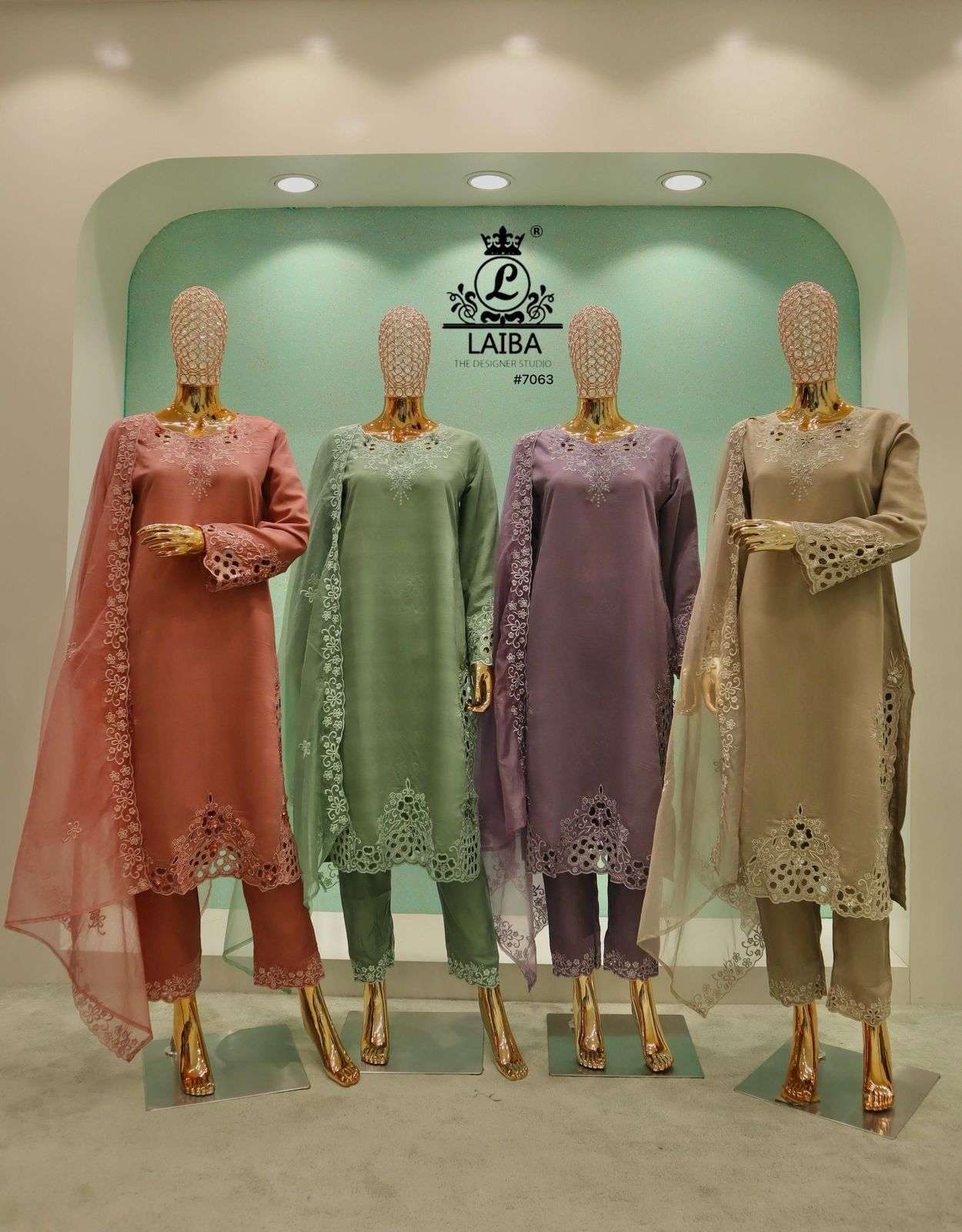 LAIBA DESIGNER 7063 PURE VISCOSE SLUB COTTON DESIGNER READYMADE KURTI DEALER IN INDIA 