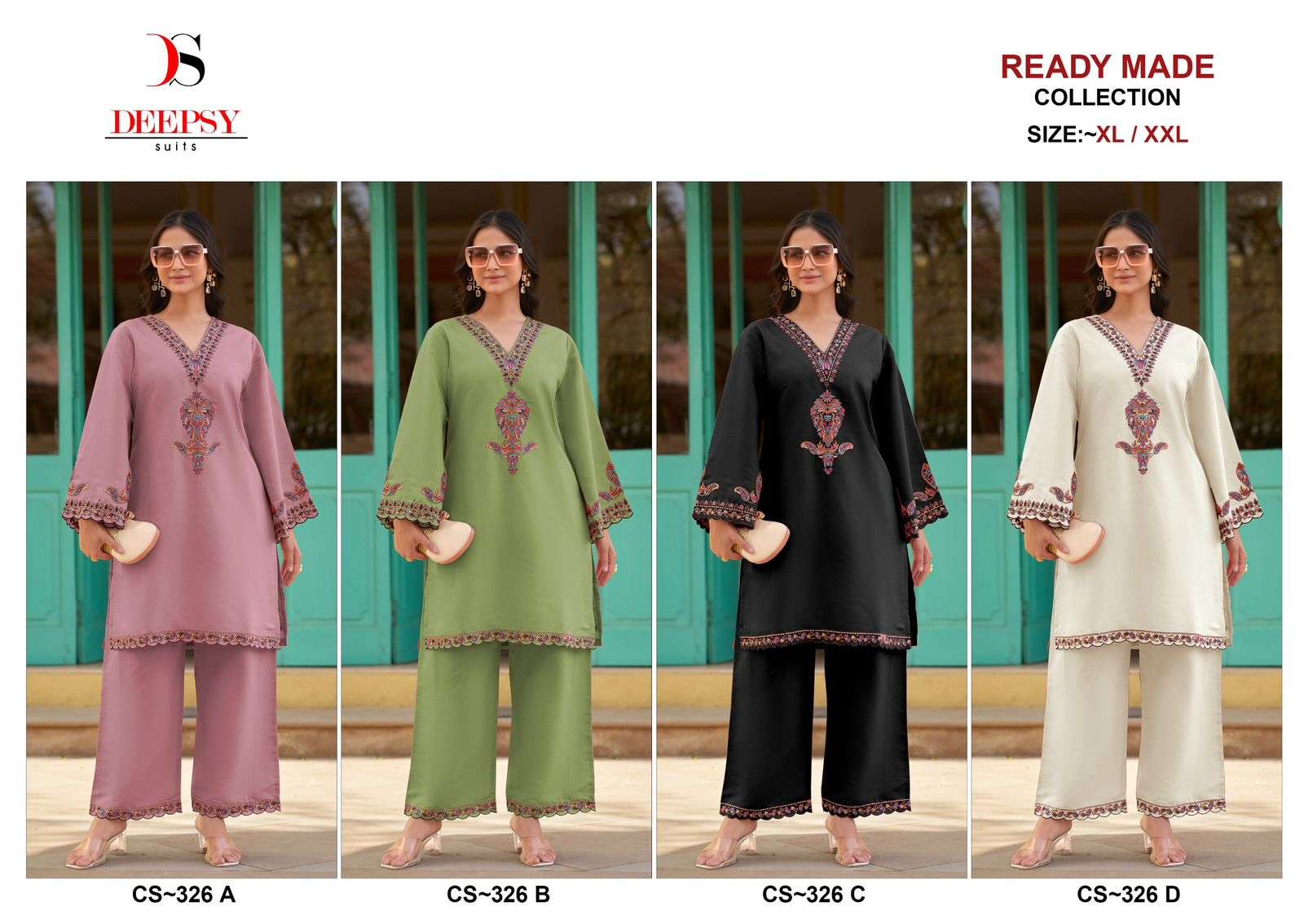 DEEPSY CS 326 VISCOSE SILK DESIGNER CORD SET WHOLESALER 