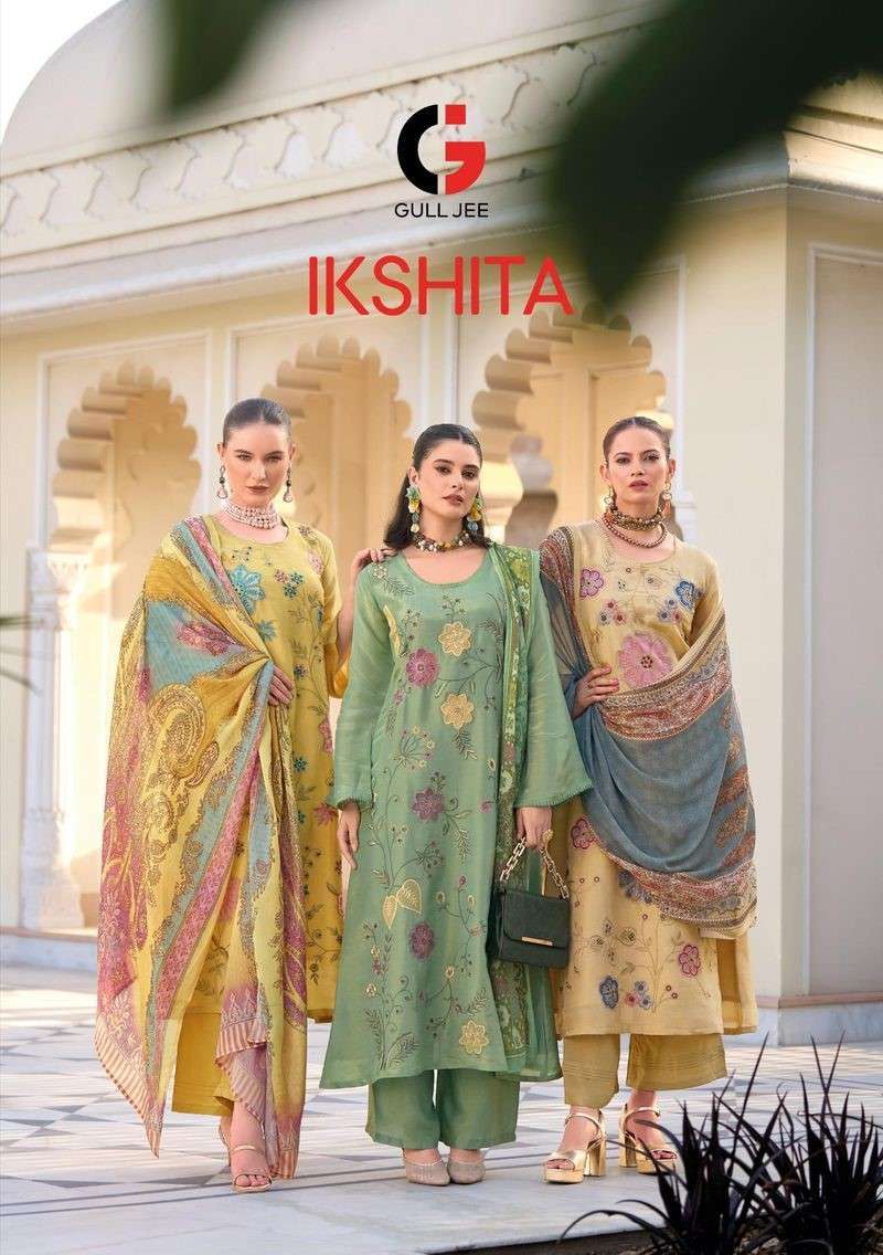 GULL JEE IKSHITA VISCOSE SIMAR SILK EMBRODERY SALWAR KAMEEZ ONLINE SUPPLIER 